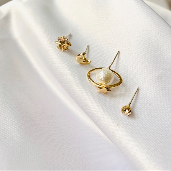 💙Star Stud Earrings Sterling silver Post - Picture 3 of 8